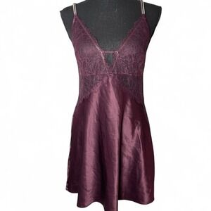 Victoria's Secret purple lace slip dress